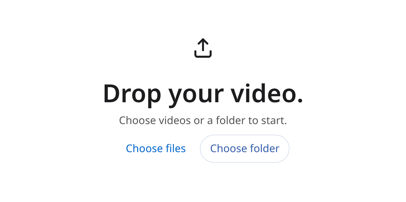 Upload120 upload card with the Choose files button
